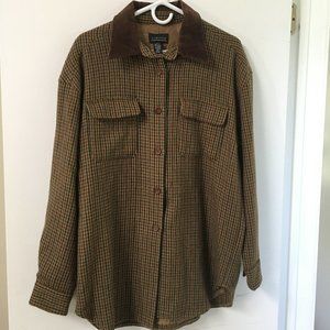The Limited Houndstooth Wool Shirt Jacket